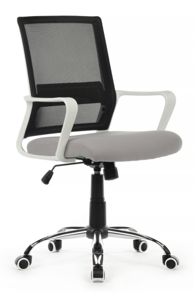 Кресло Mint RCH 1029MW Белый пластик/Черная сетка (Черный)