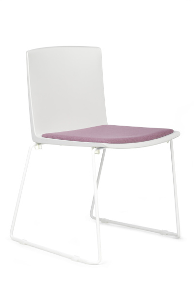 Кресло Simple X-19 Белый карскас/Розовая ткань (LFYF-21) (Белый)