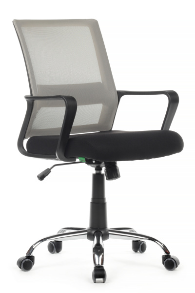 Кресло Mint RCH 1029MB Черная ткань/Серая сетка (Серый)