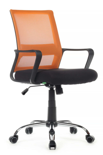 Кресло Mint RCH 1029MB Черная ткань/Оранжевая сетка (Оранжевый)